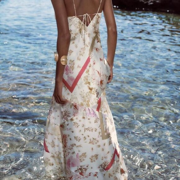 NEW Zara Floral Sheer Dress - Picture 3 of 3